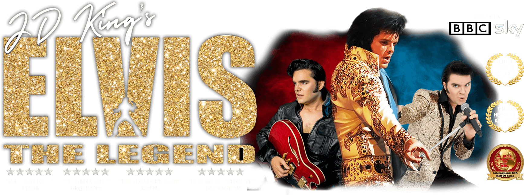 Elvis The Legend Show Promotional Banner PNG