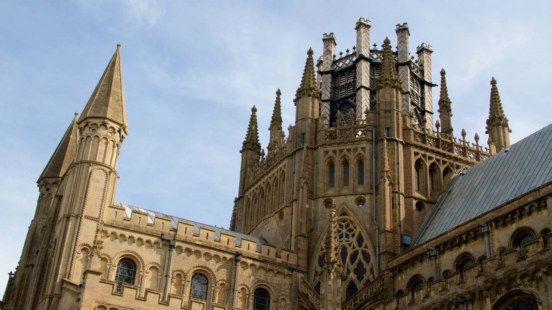 Ely Cathedral Exterior Architecture Wallpaper