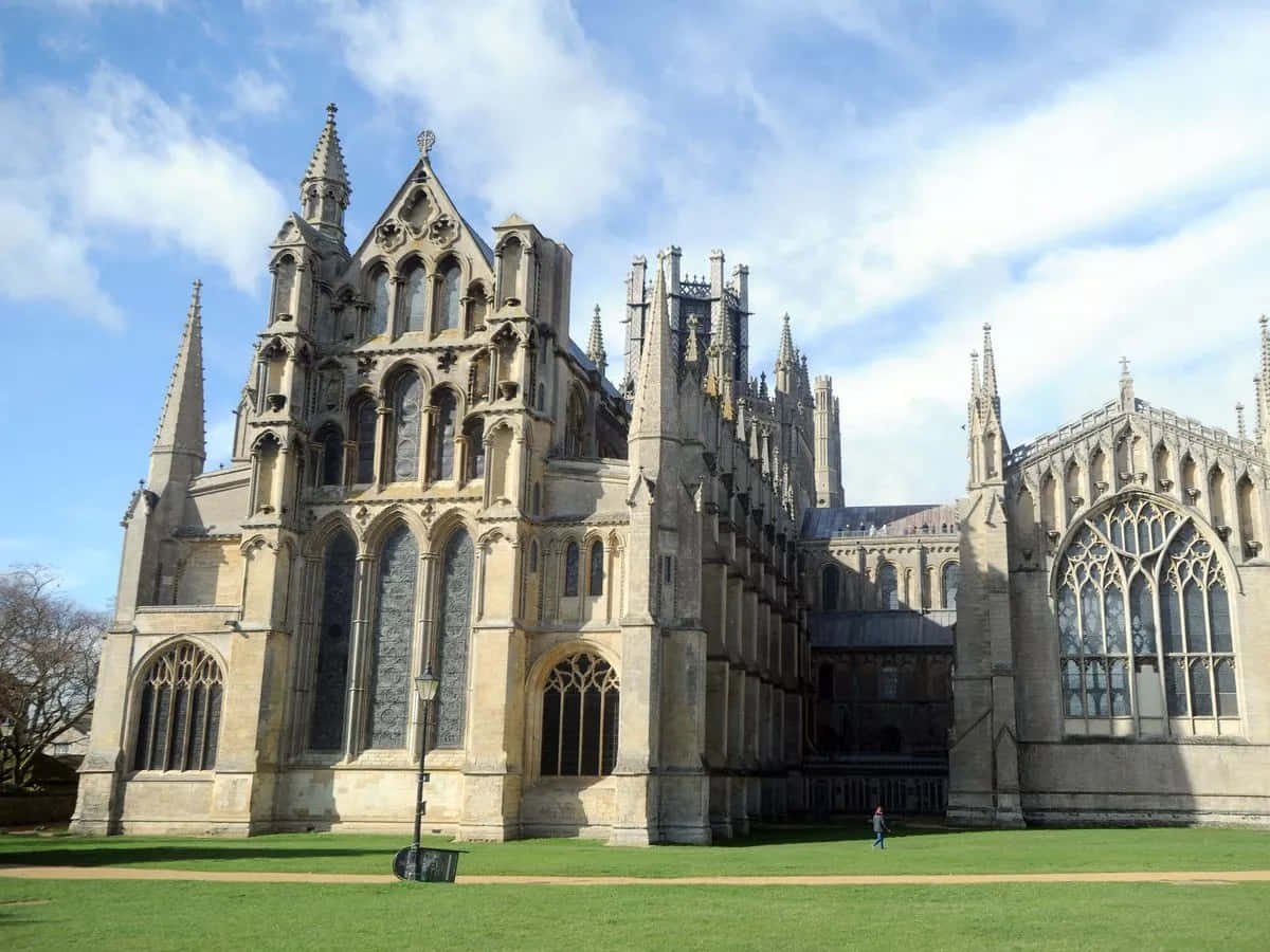 Ely Cathedral Exterior View Wallpaper