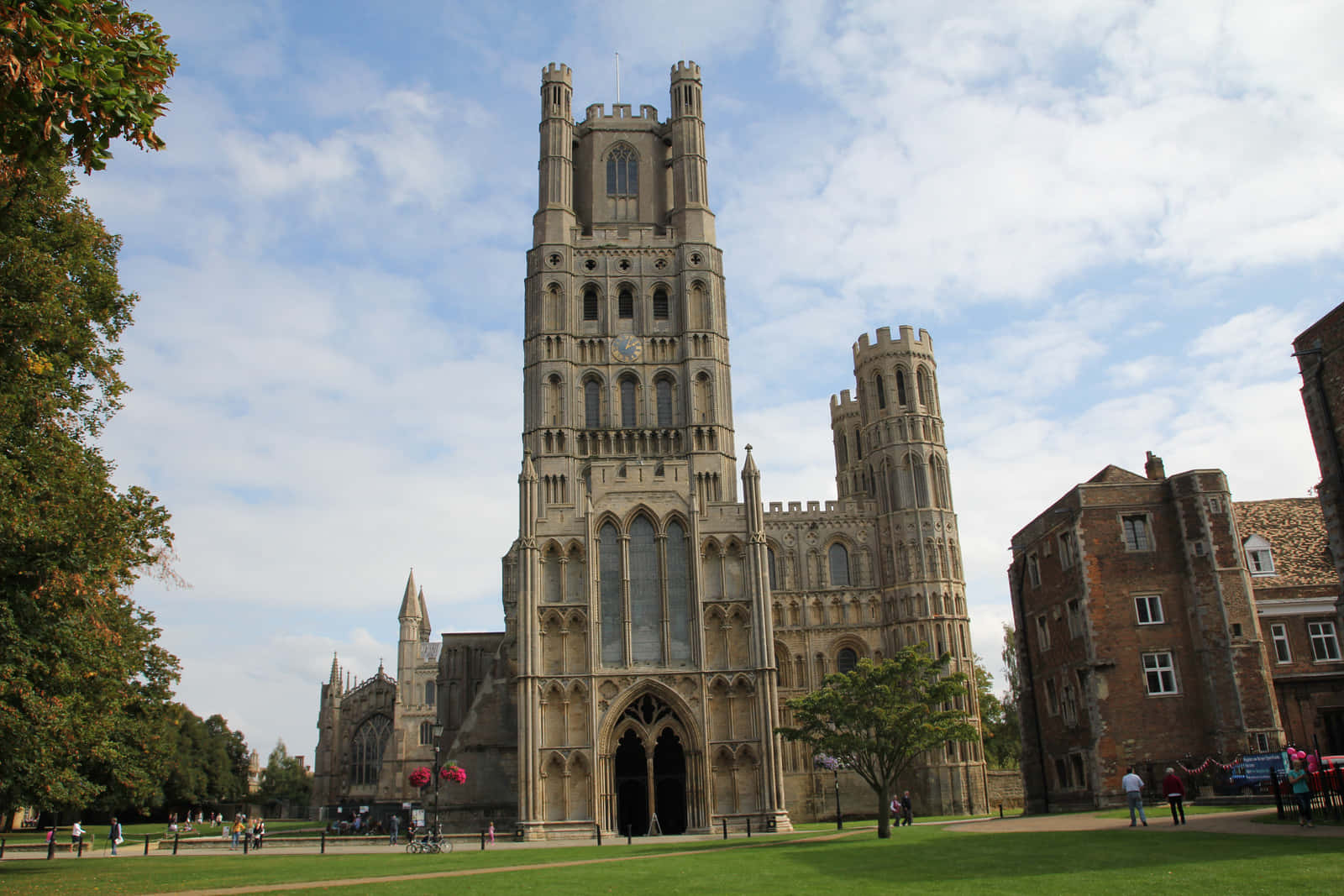 Ely Cathedral West Tower Exterior Wallpaper
