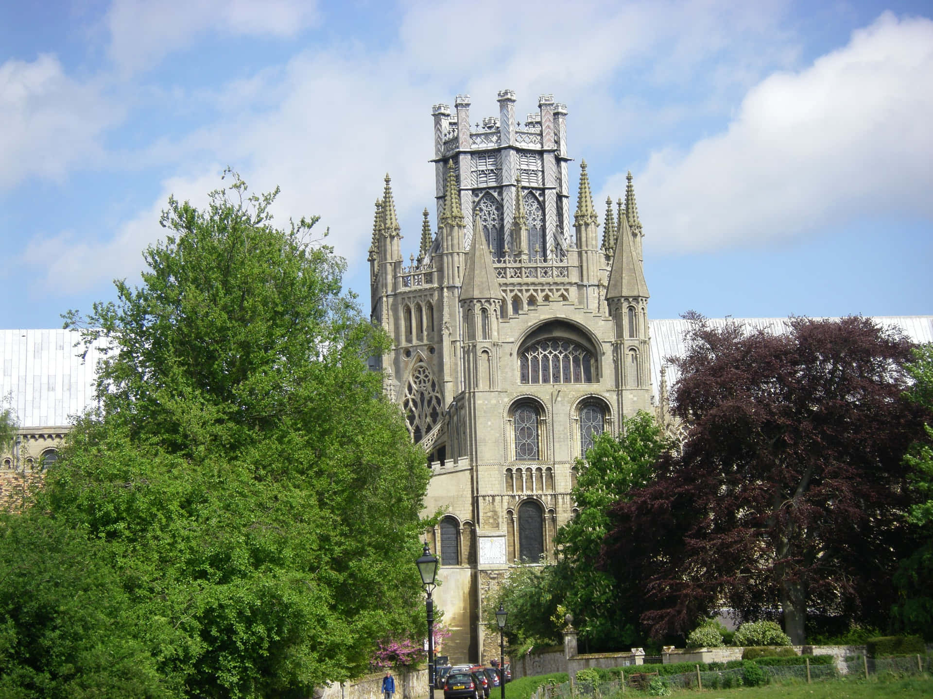 Ely Cathedral West Tower View Wallpaper