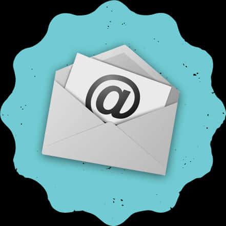 Email Envelope At Symbol Illustration PNG