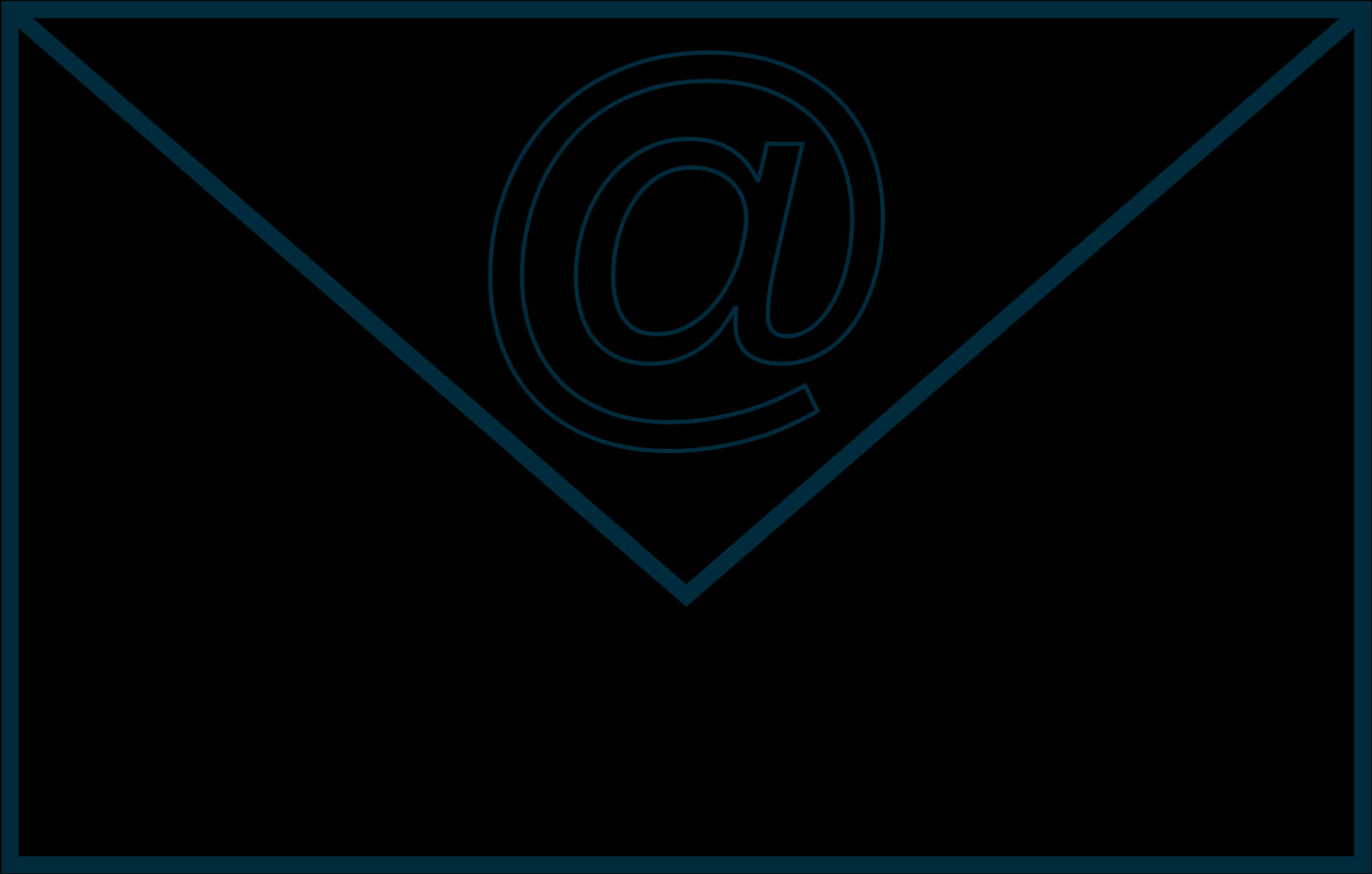 Email Envelope Icon Dark Background PNG