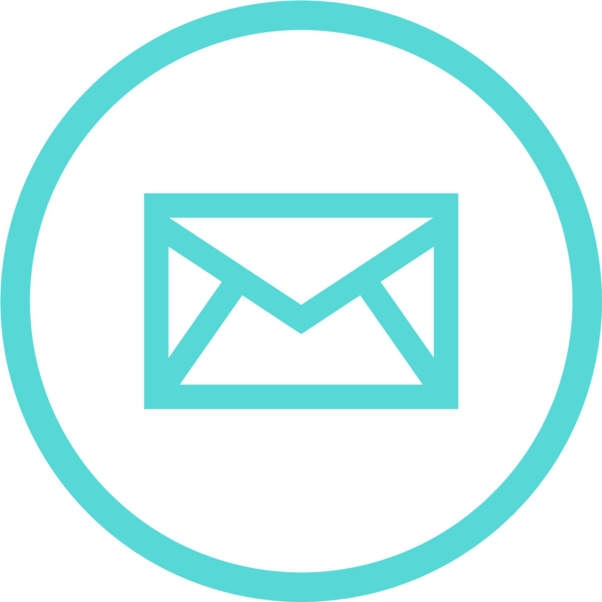 Email Icon Blue Circle PNG