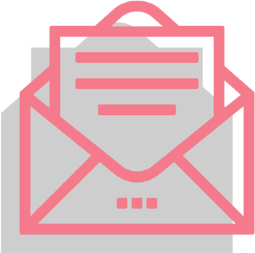 Email Icon Pink Outline PNG