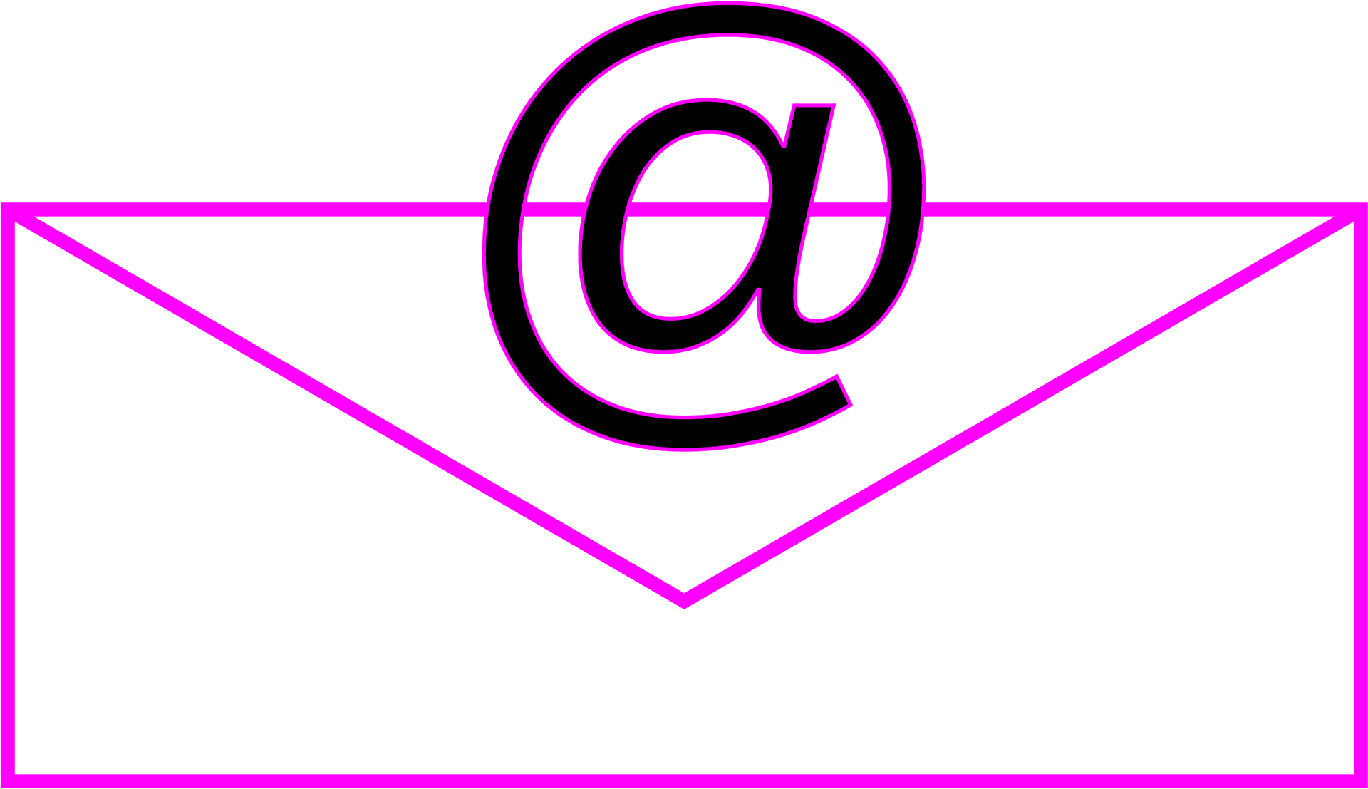 Email Icon Purple Outline PNG