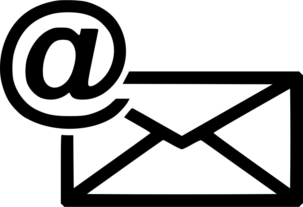 Email Icon White Outline PNG