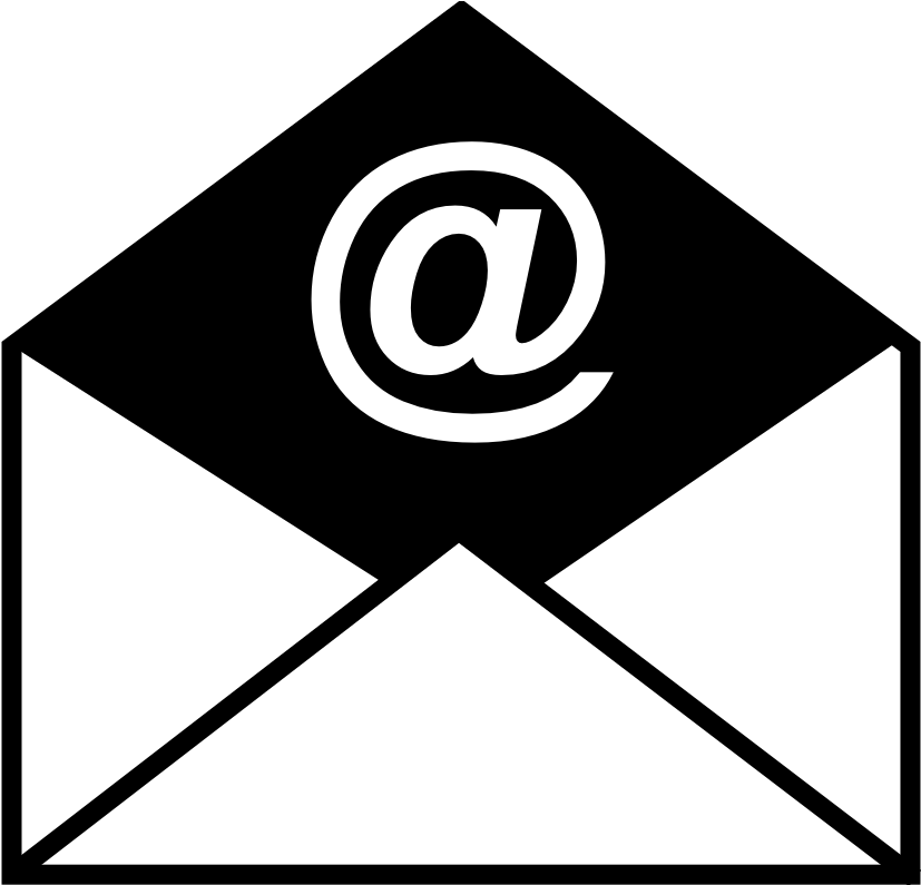 Email Icon Whiteon Dark Background PNG