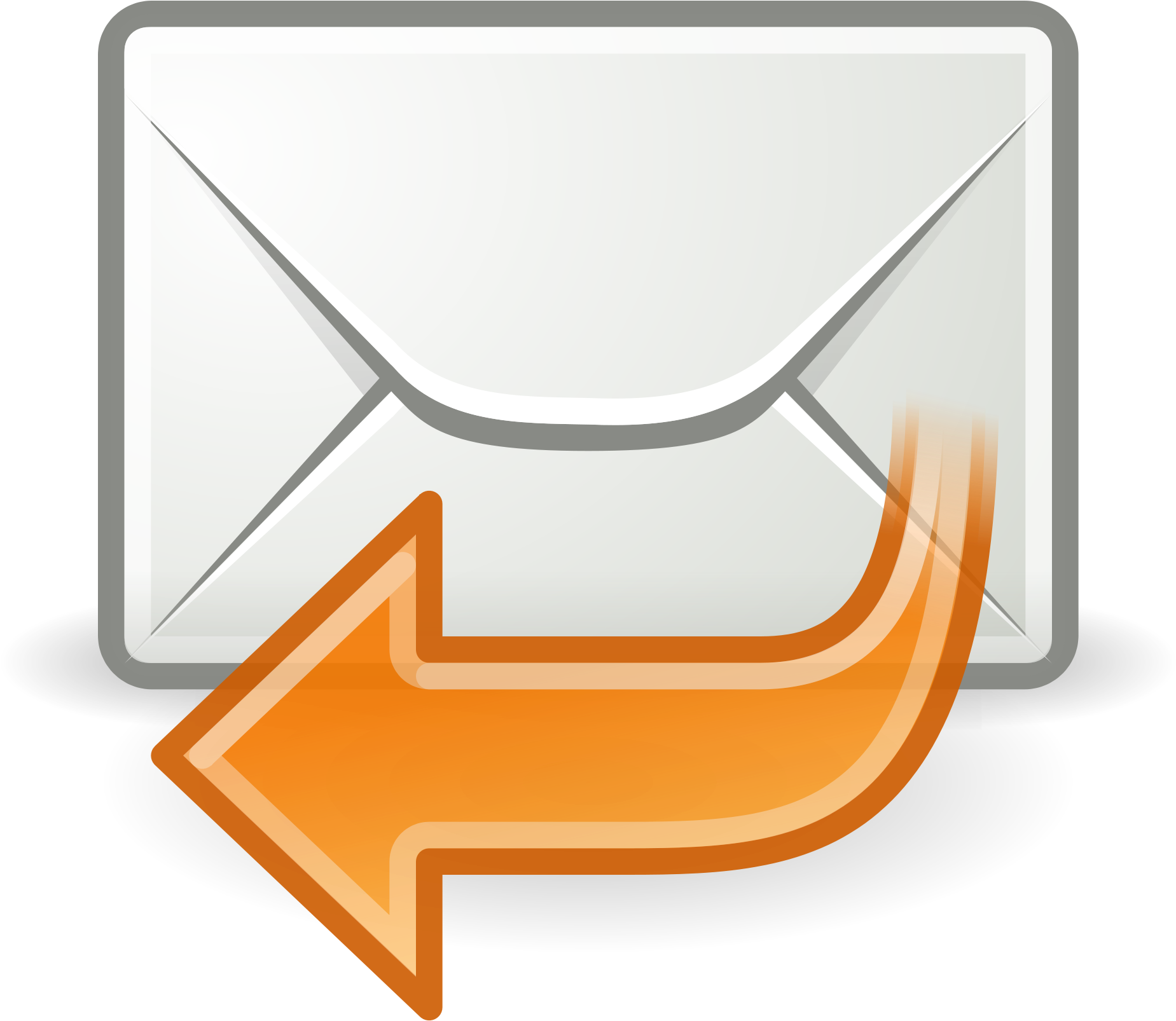 Email Iconwith Reply Arrow PNG