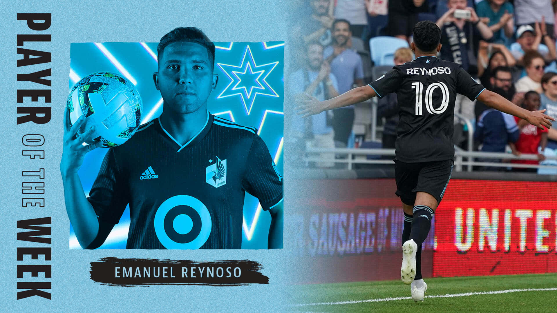 Emanuel Reynoso Spiller Af Ugen Minnesota United FC Hjemmeskærm Wallpaper
