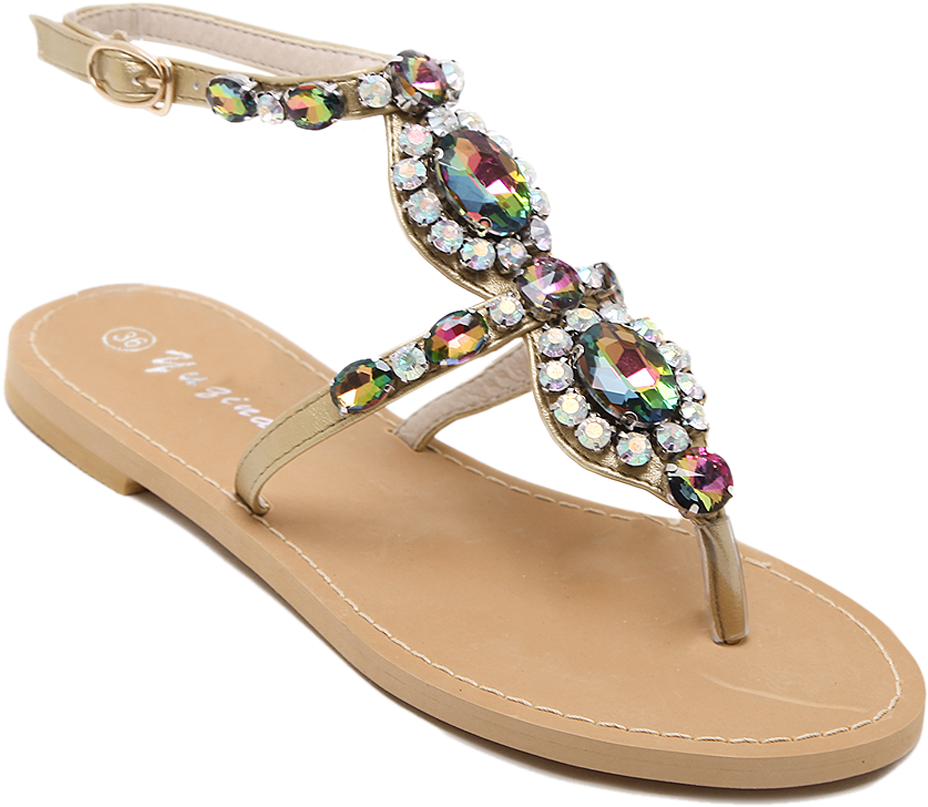 Embellished Thong Sandal PNG