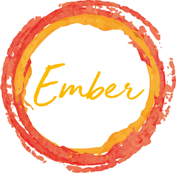 Ember Logo Flame Circle PNG