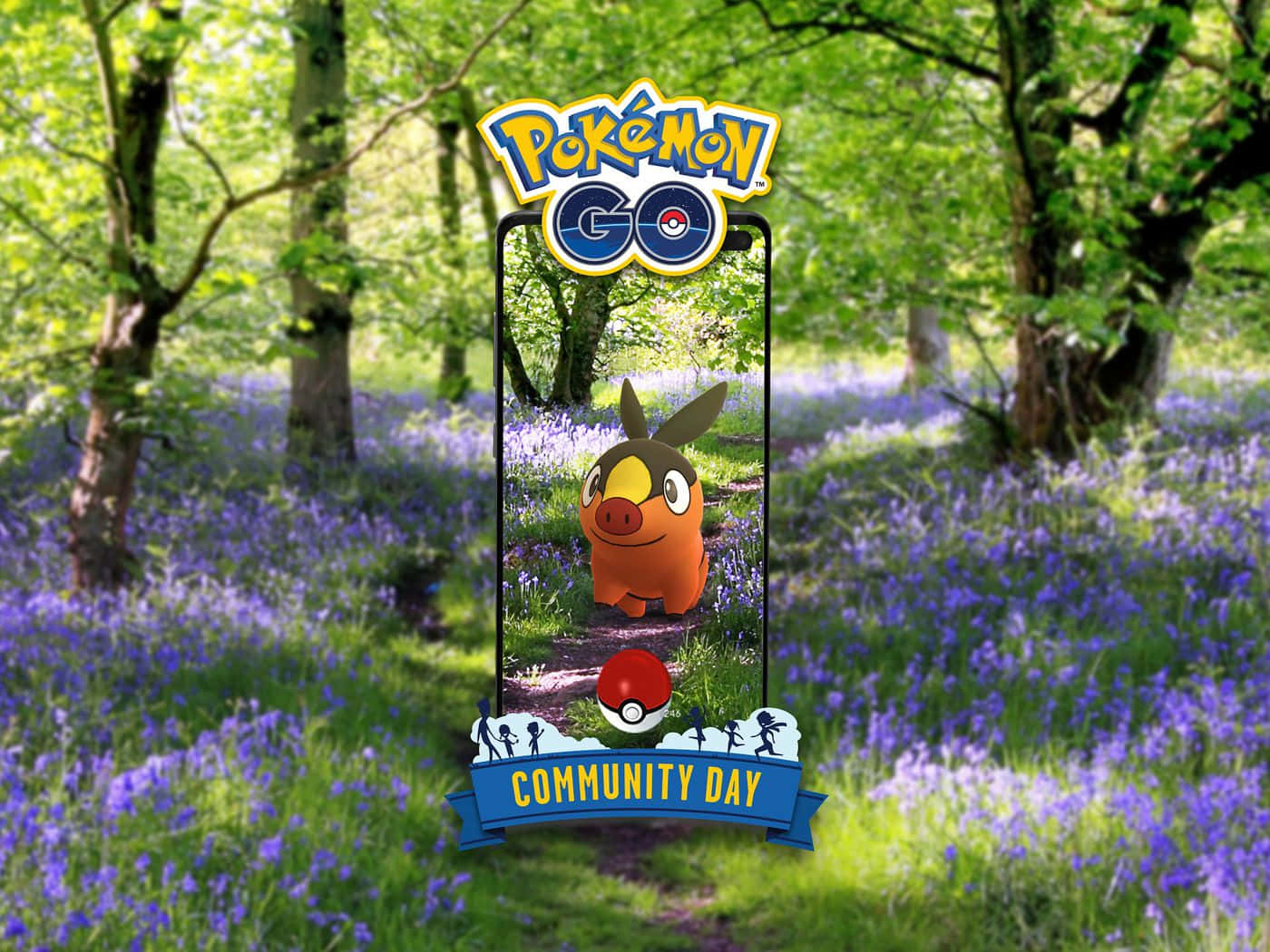 Emboar Before Evolution, In The Forest Wallpaper
