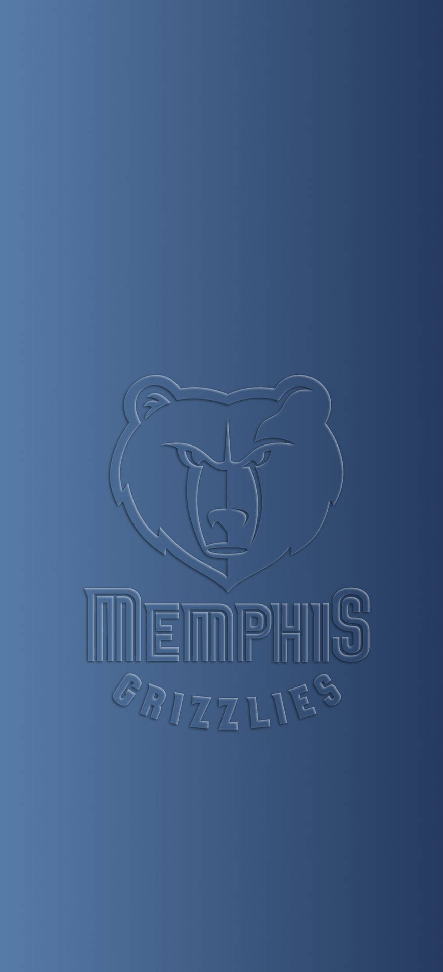 Embossed Memphis Grizzlies Symbol Wallpaper