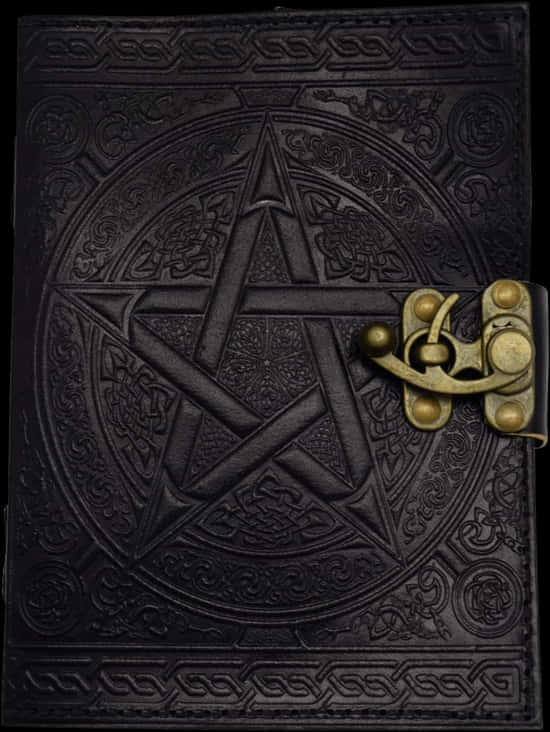 Embossed Pentagram Book Cover PNG