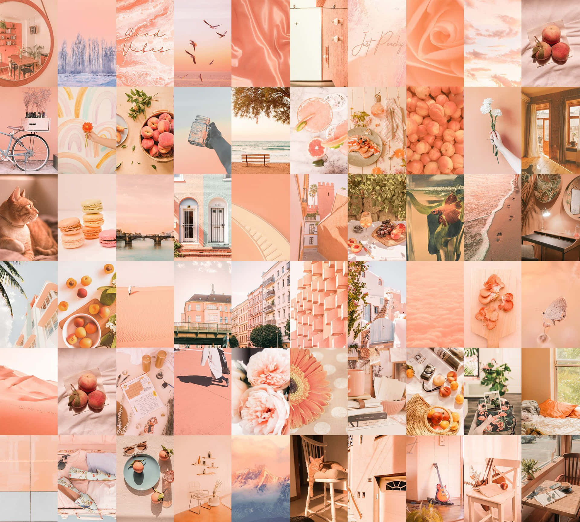 Embrace Euphoria With The Peach Aesthetic Background