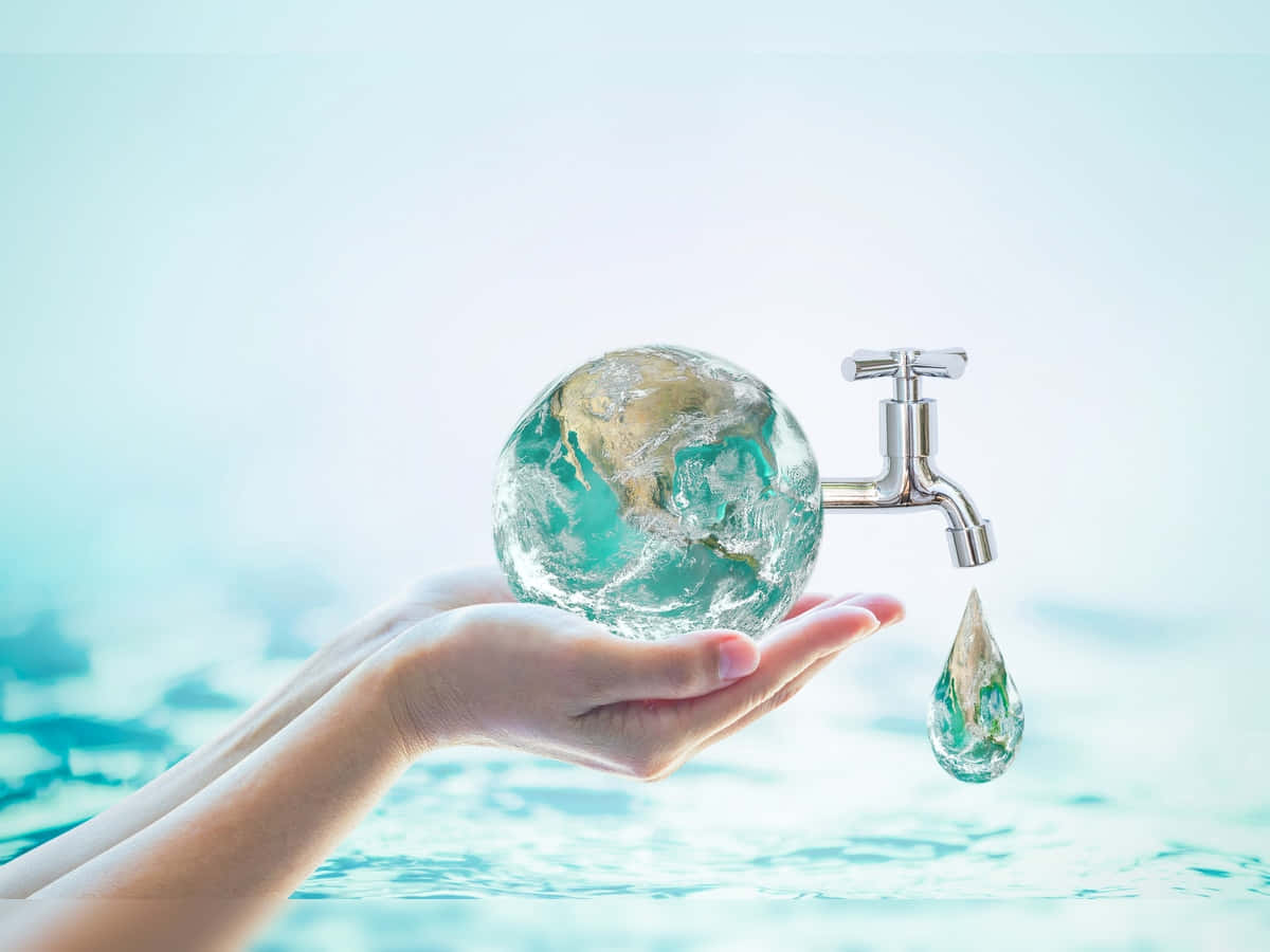 Embracing The Essence Of Life - Water Conservation Wallpaper
