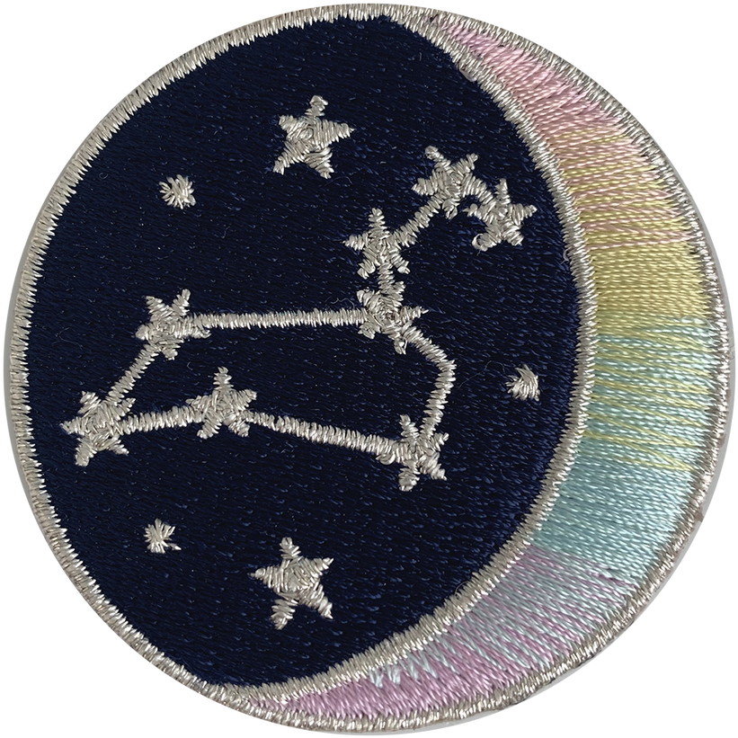 Embroidered Constellation Patch PNG