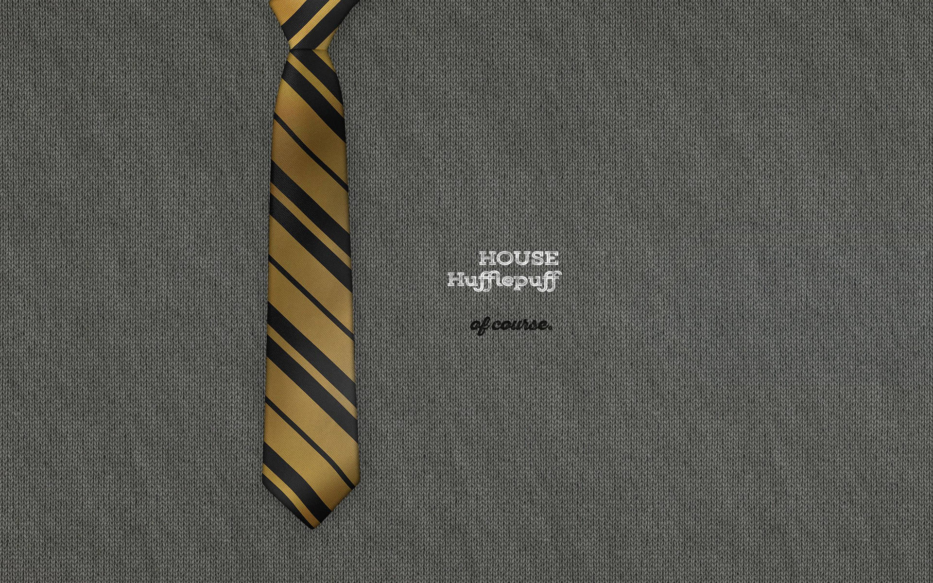 Show Your Colors with Embroidered House Hufflepuff Wallpaper