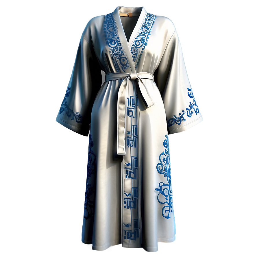 Embroidered Maxi Robe Png Qou PNG