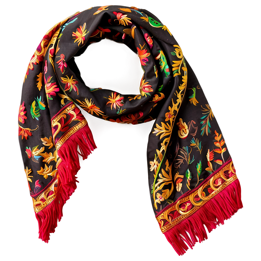 Embroidered Scarf Png Csp PNG