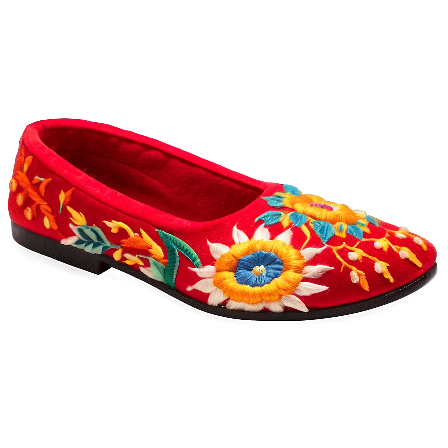 Embroidered Slippers Png 06202024 PNG