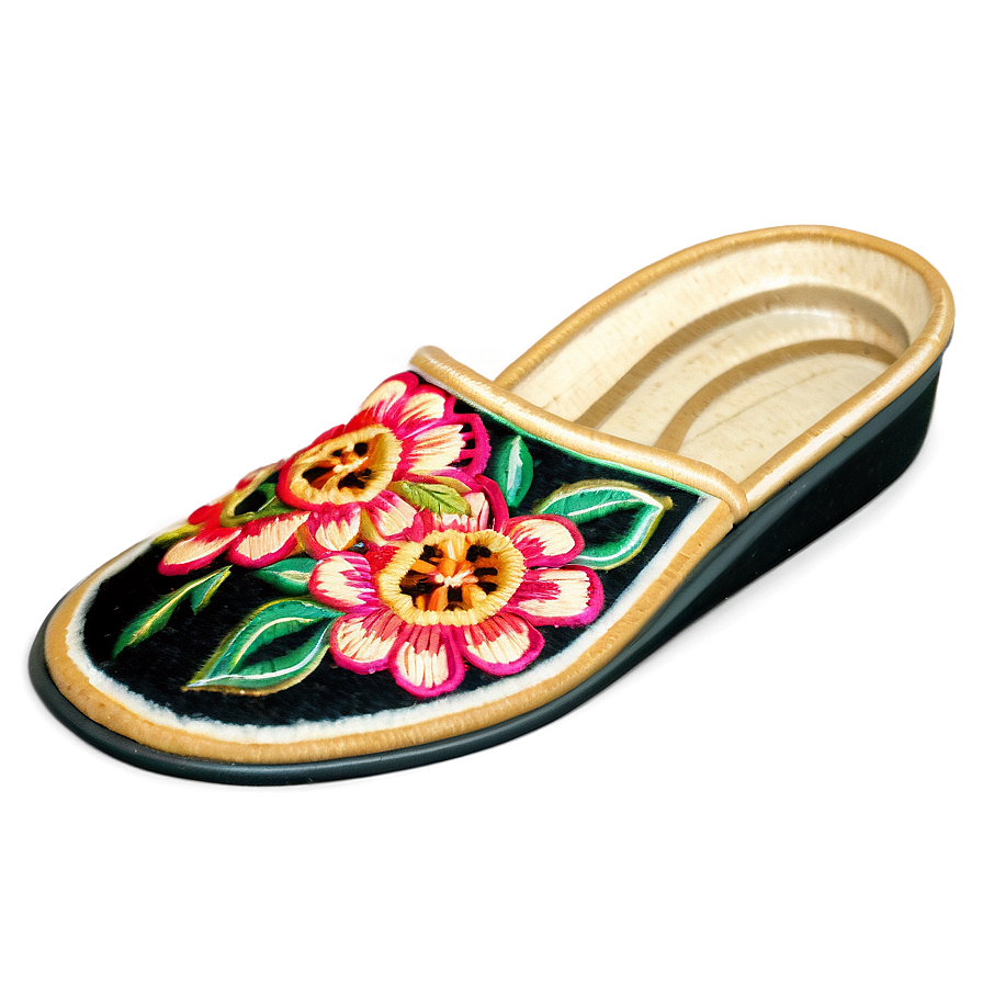 Embroidered Slippers Png Ubg38 PNG