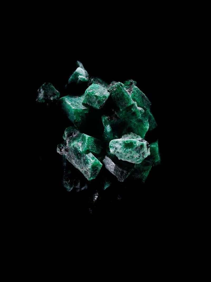 Enchanting Emerald Abstract Background