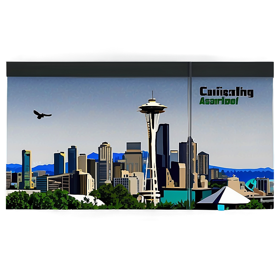 Emerald City Seattle Skyline Png Rta99 PNG