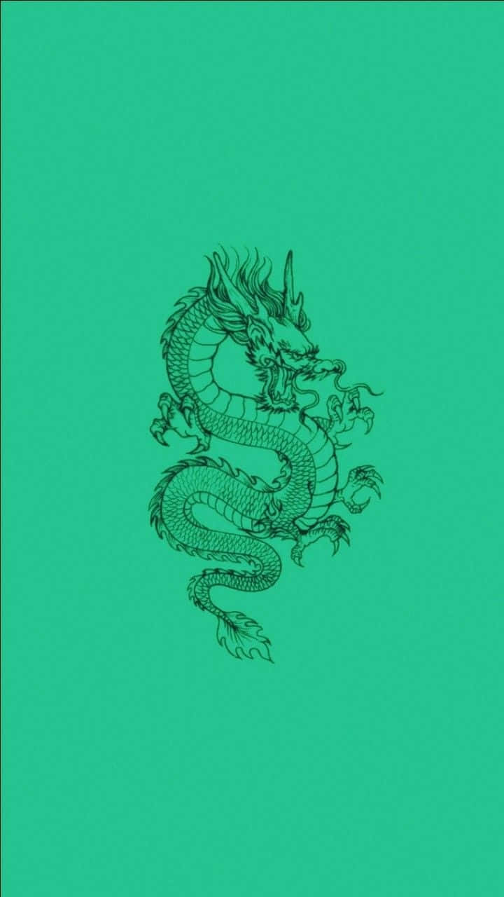 Emerald Dragon Artwork Wallpaper