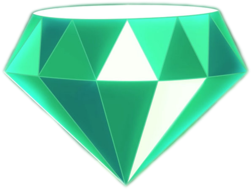 Emerald Gemstone Graphic PNG