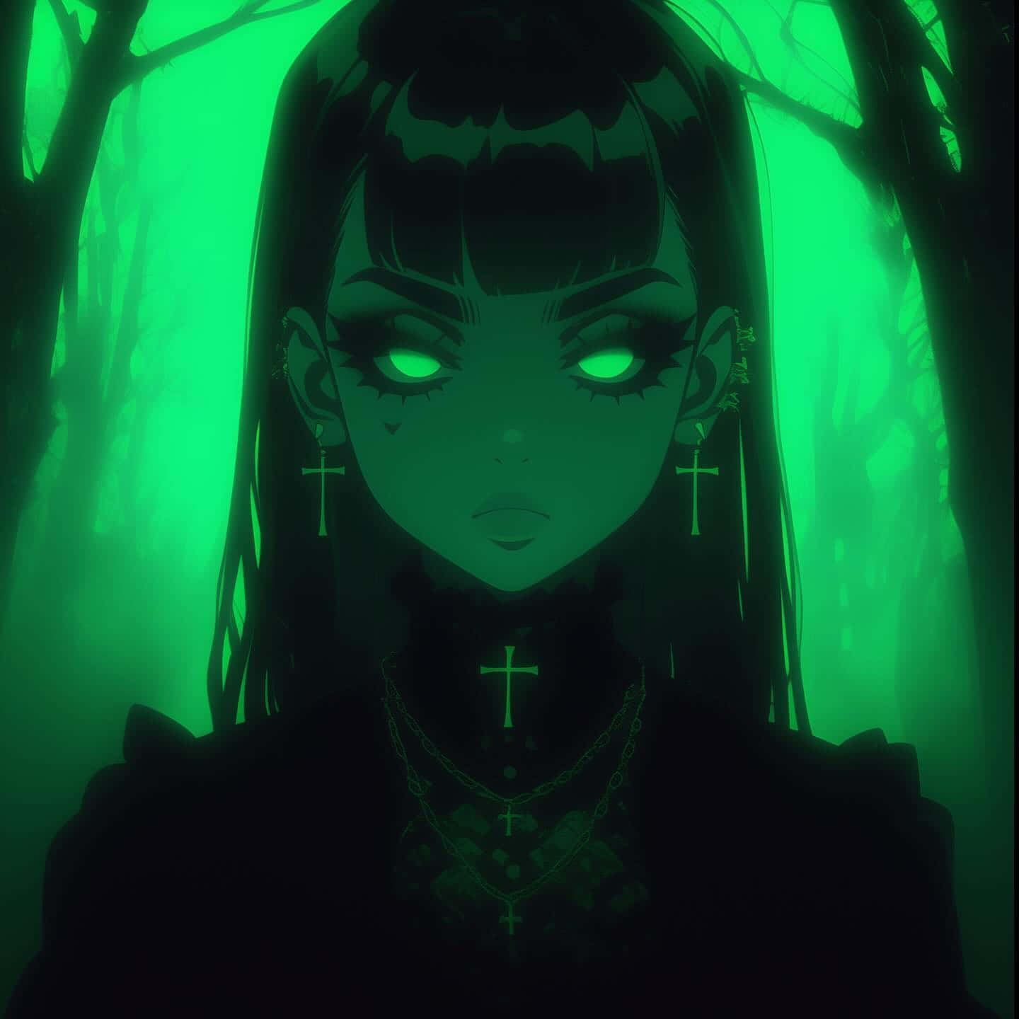 Emerald Gothic Portrait.jpg Wallpaper