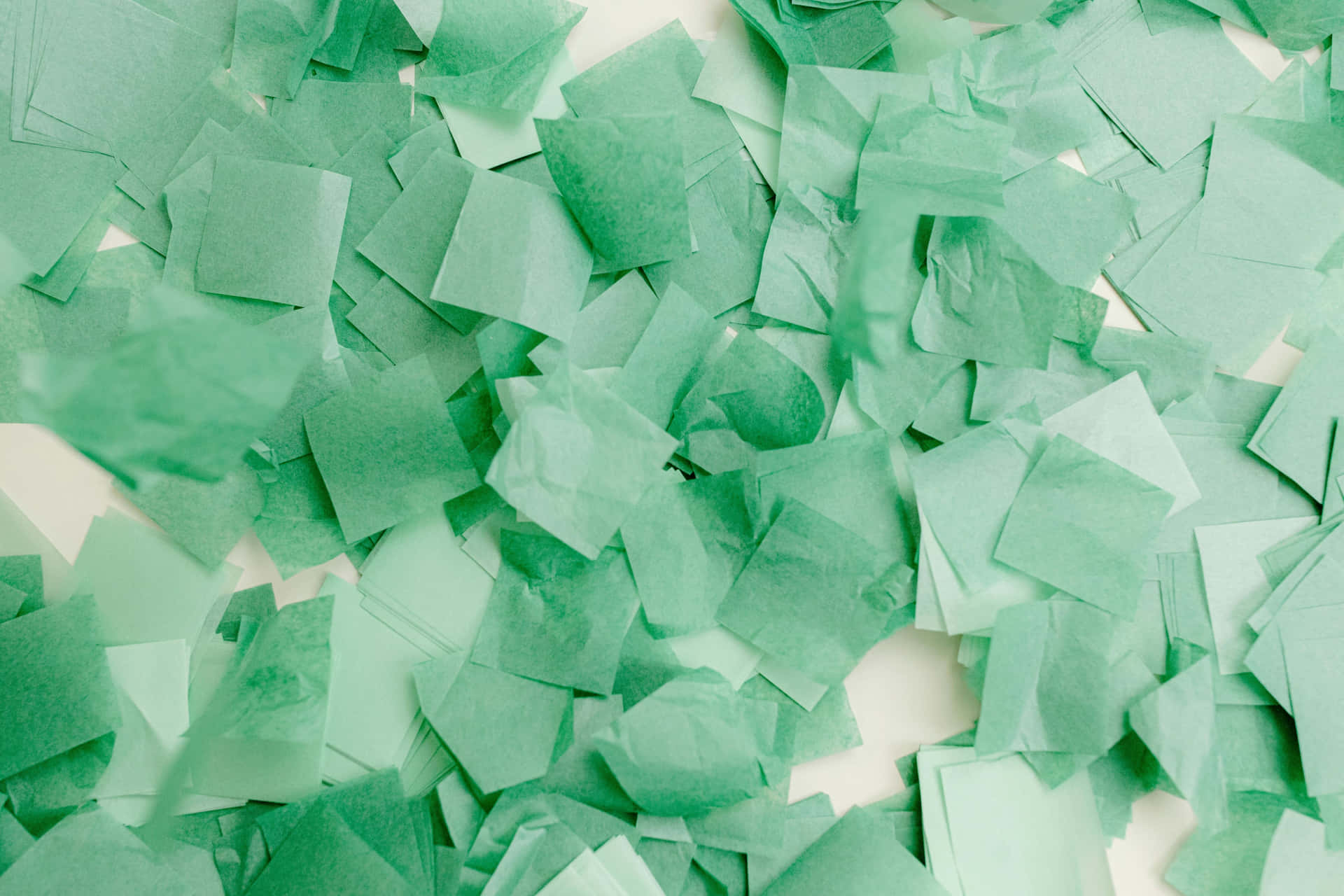 Emerald Green Paper Confetti Texture Wallpaper