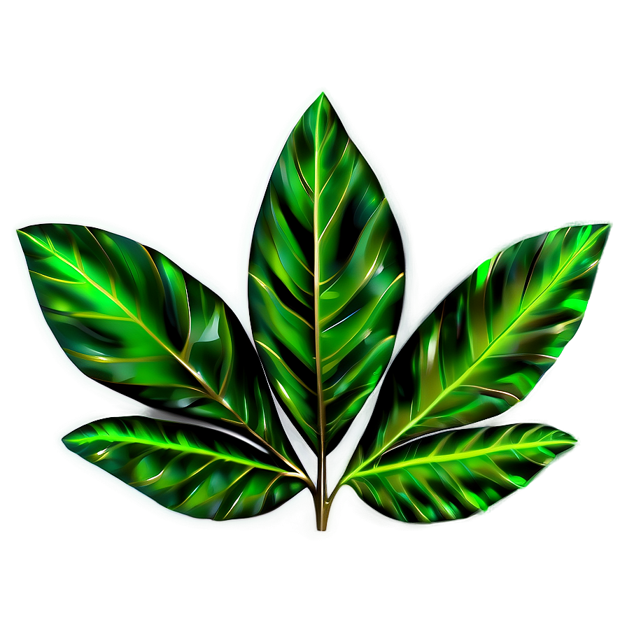 Emerald Leaf Design Png Ecq99 PNG