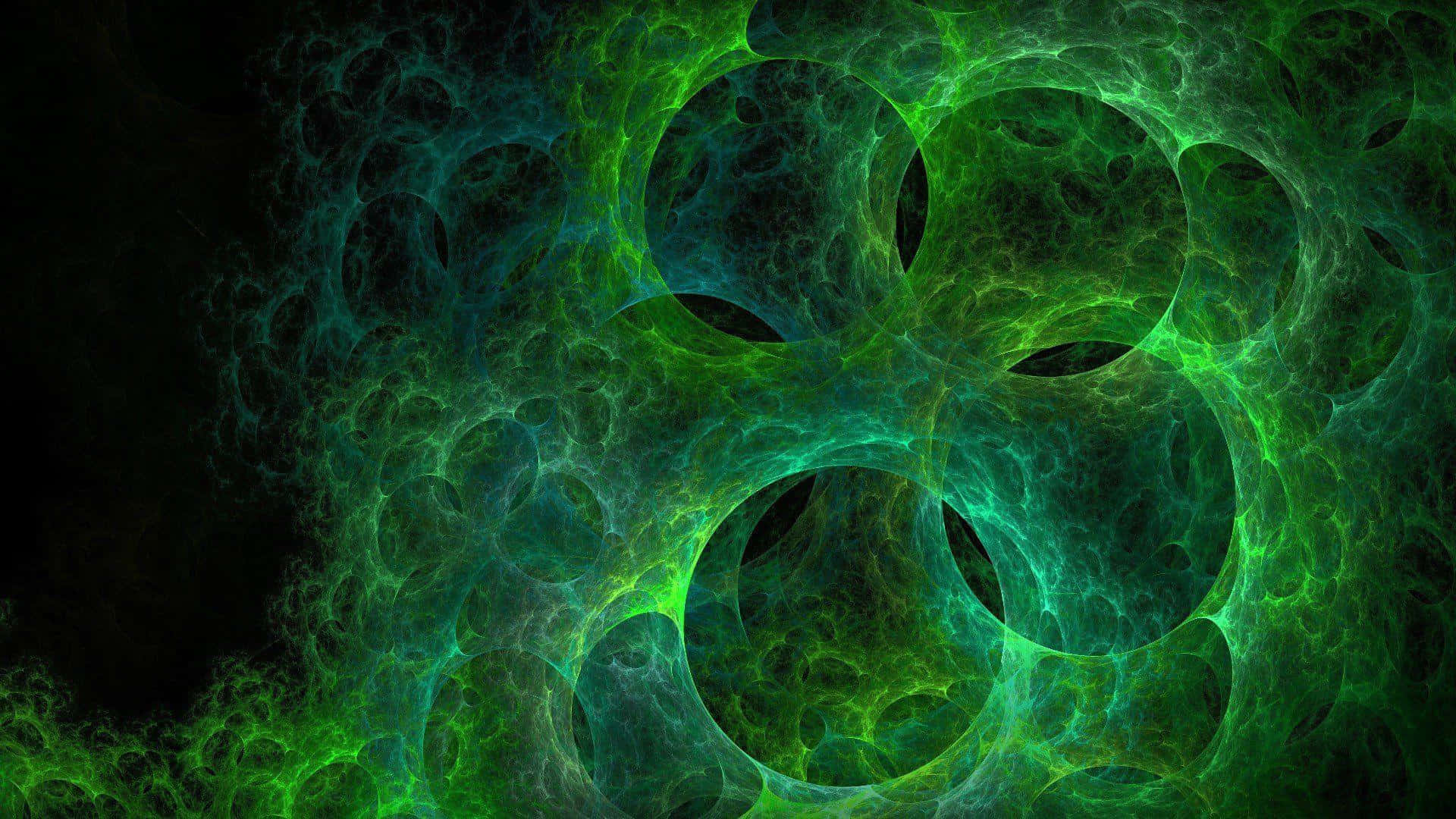 Emerald_ Nebula_ Abstract Wallpaper
