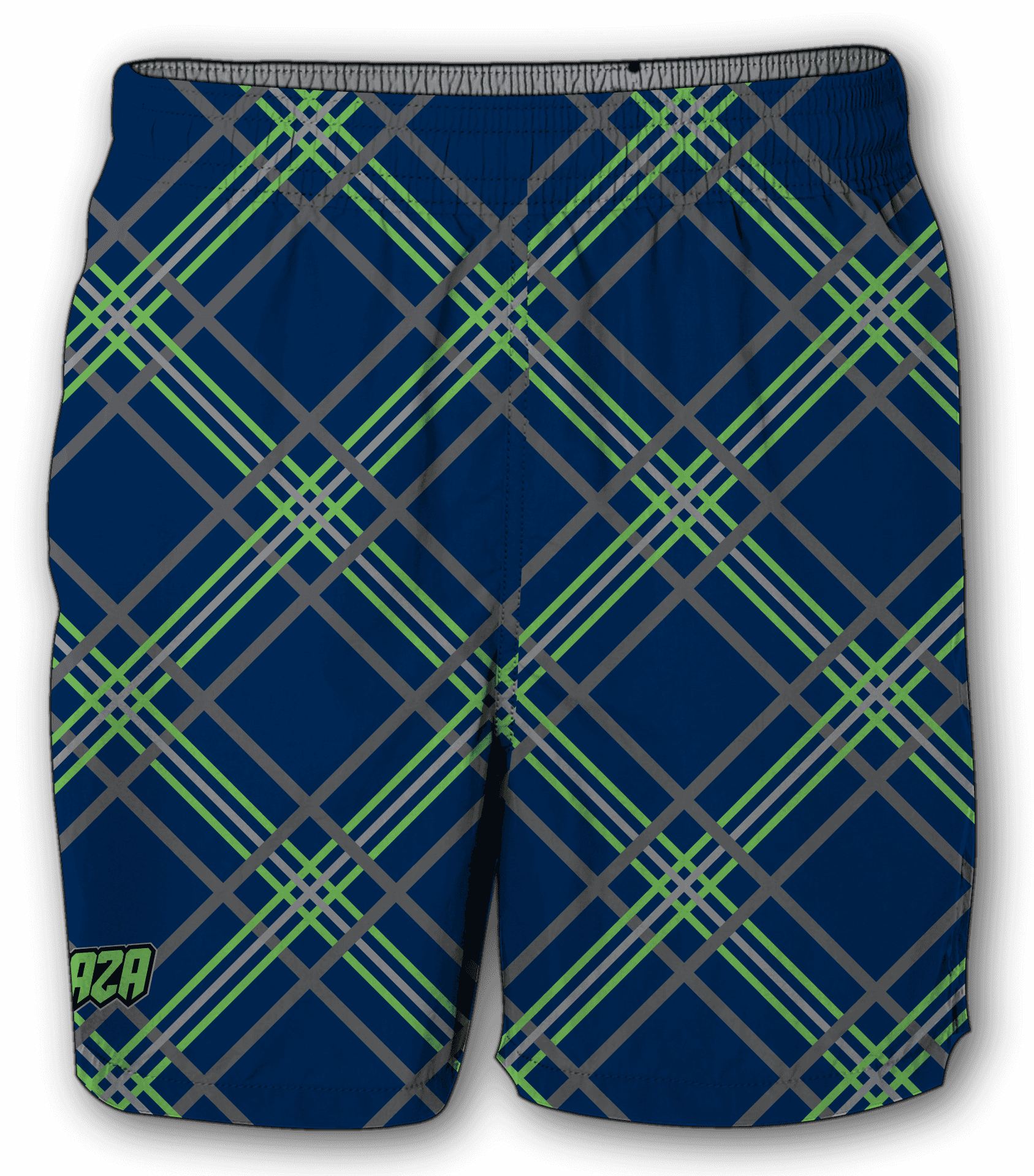 Emerald Plaid Shorts PNG