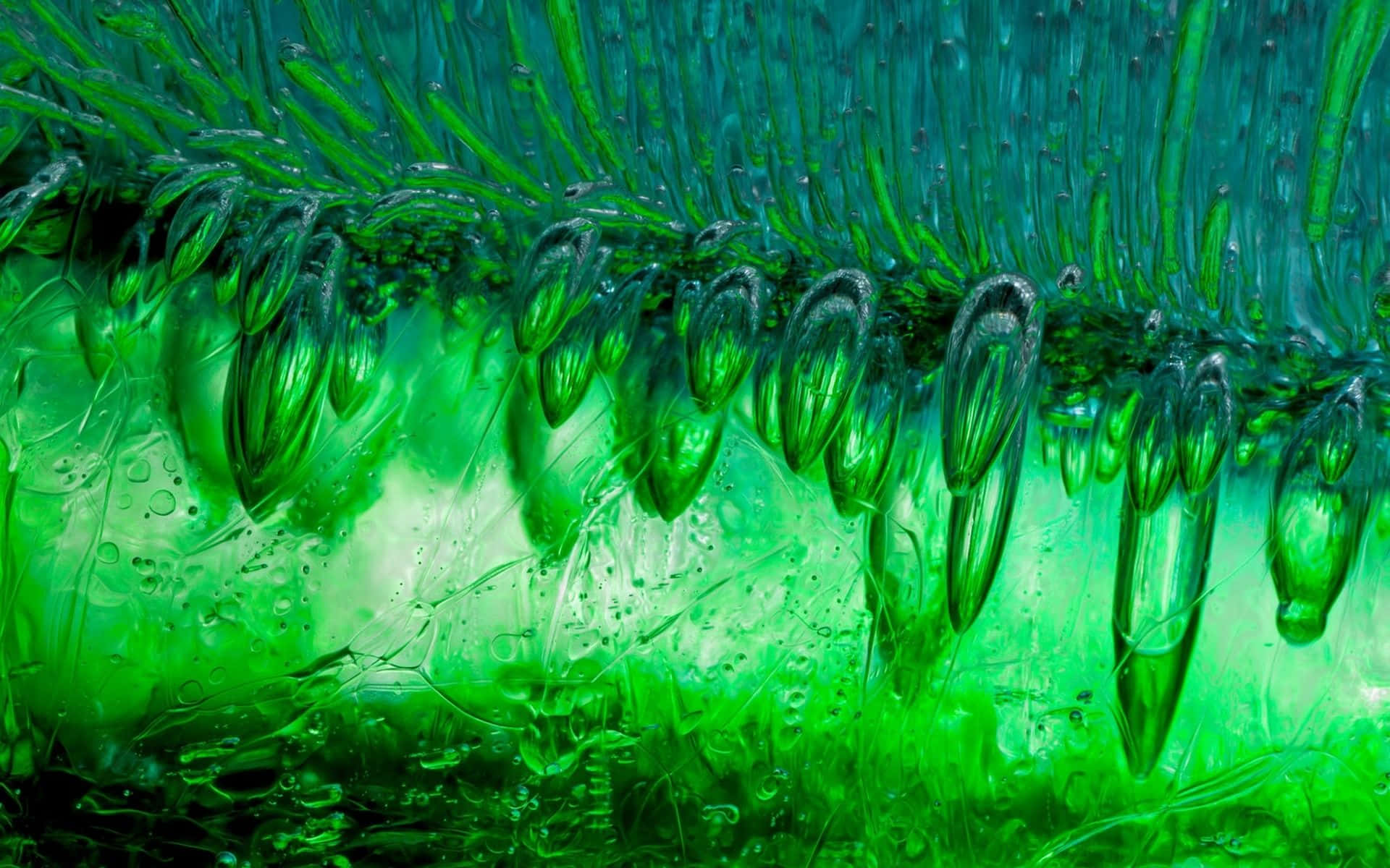 Emerald Resin Art Texture Wallpaper