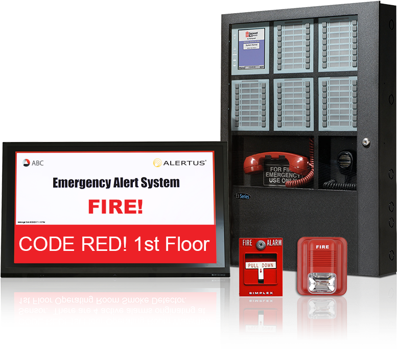 Emergency Alert System Fire Code Red PNG