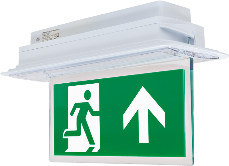 Emergency Exit Sign Illuminated PNG