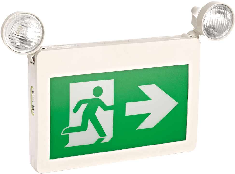 Emergency Exit Signwith Lights PNG