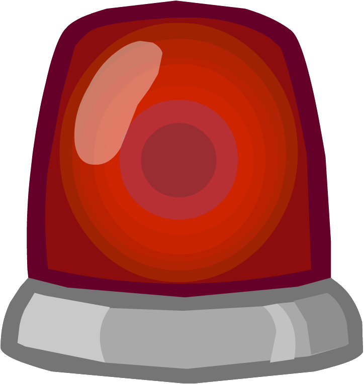 Emergency Red Siren Illustration PNG