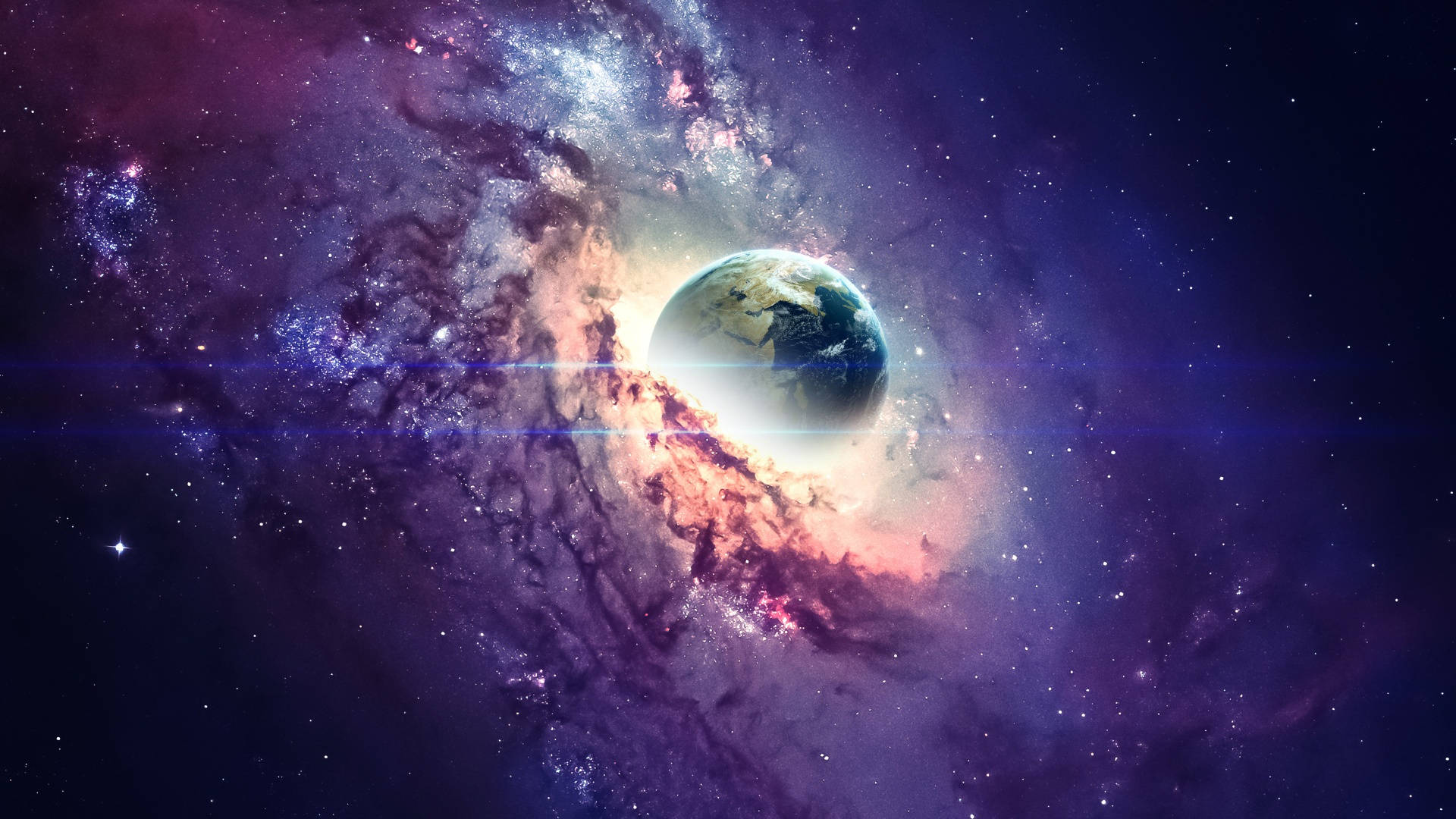 Emerging Earth Aesthetic Galaxy