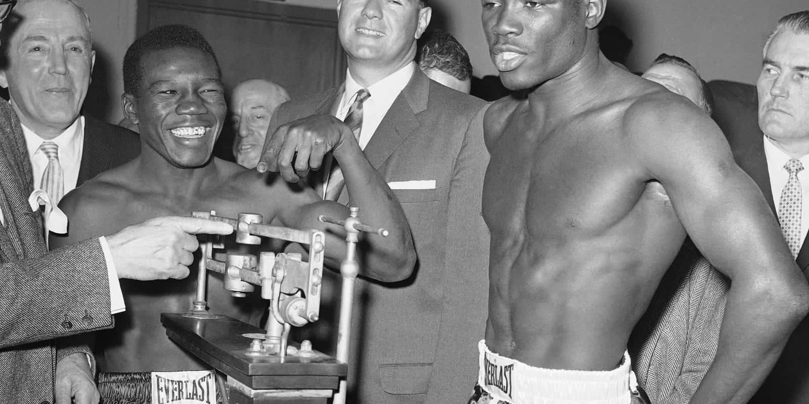 Emile Griffith Benny Paret Weighing Background