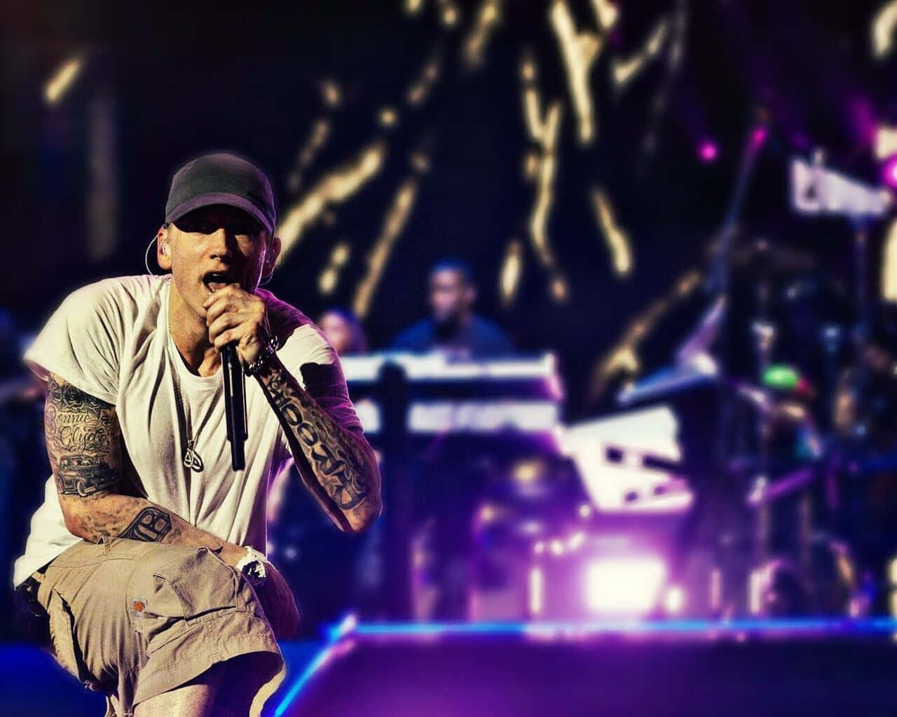 Eminem Performing on Stage
