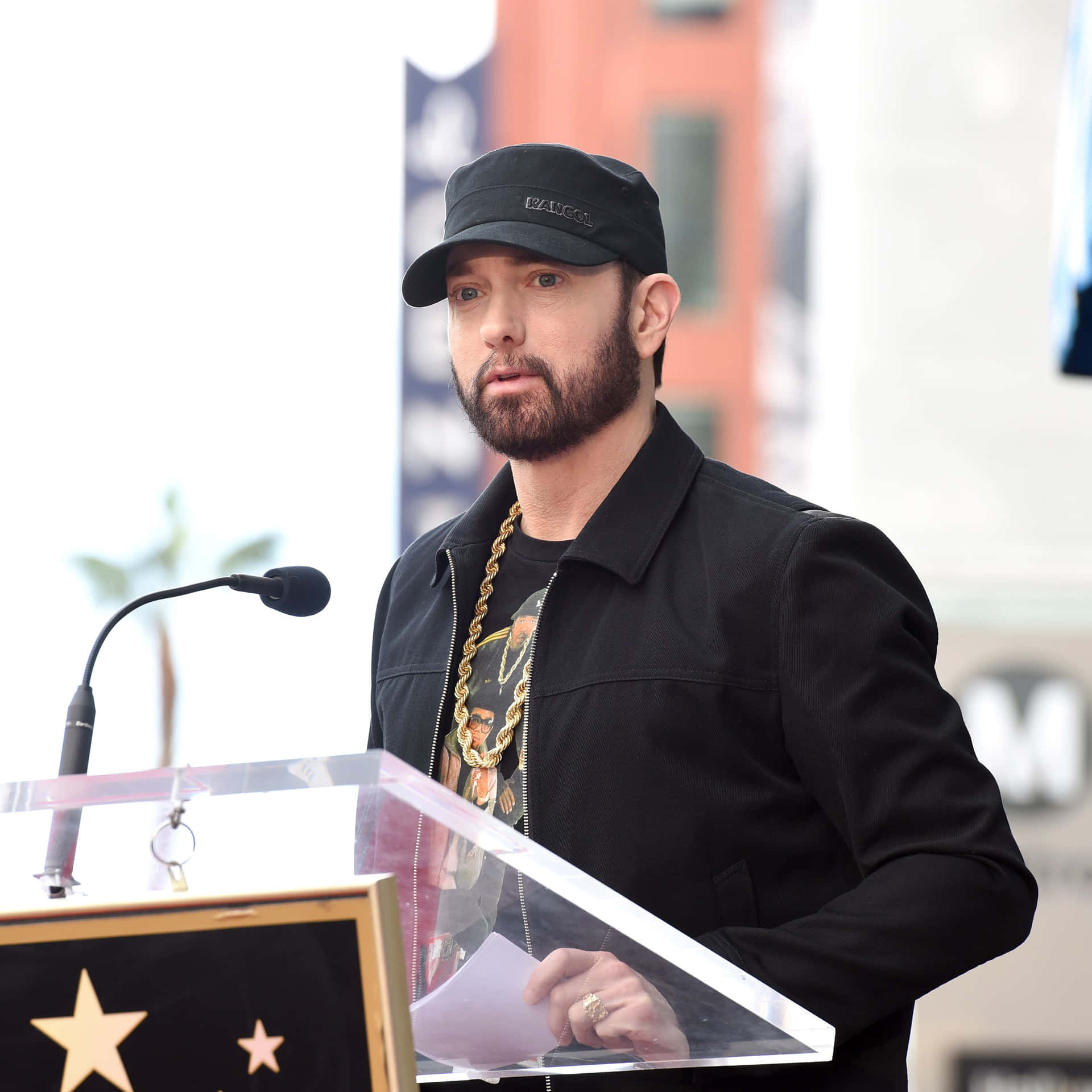 Eminemauf Dem Hollywood Walk Of Fame