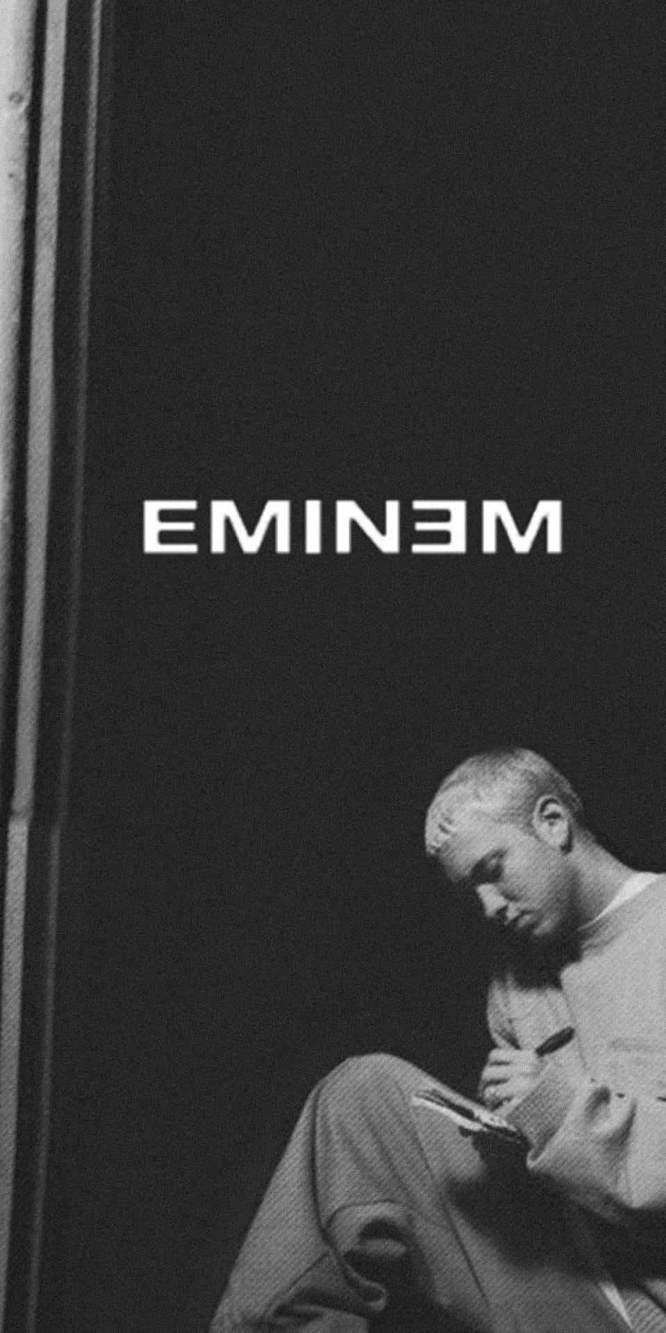 Eminem, the Rap God, performing live on stage