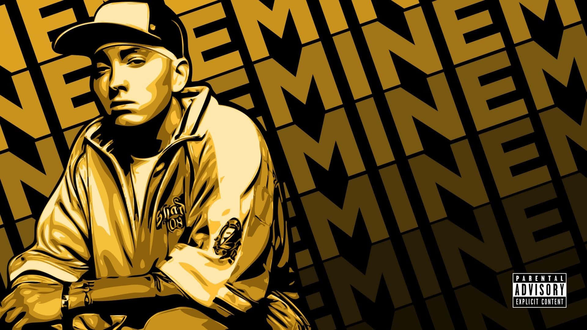 Eminem Iconic Rap Artist Wallpaper
