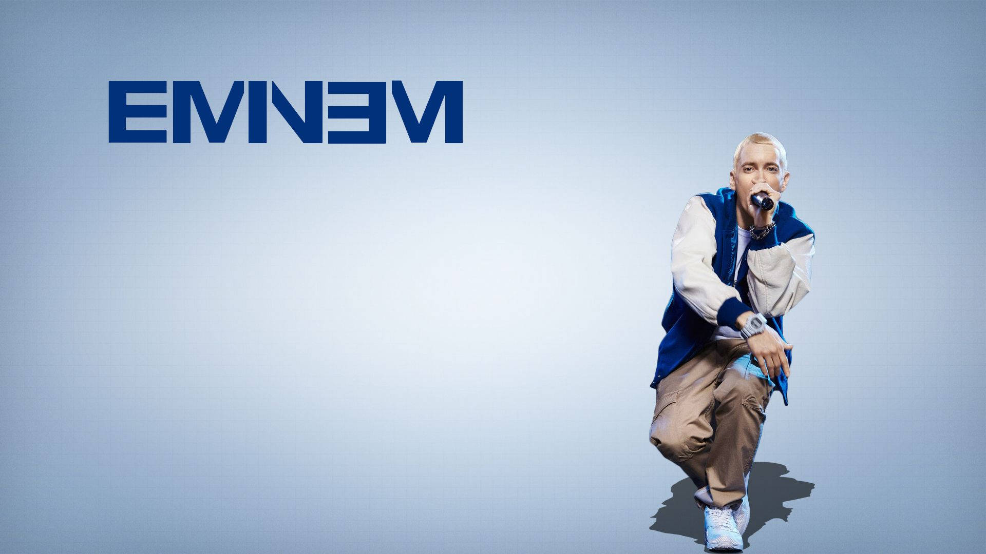Eminem In Blue Fanart Wallpaper