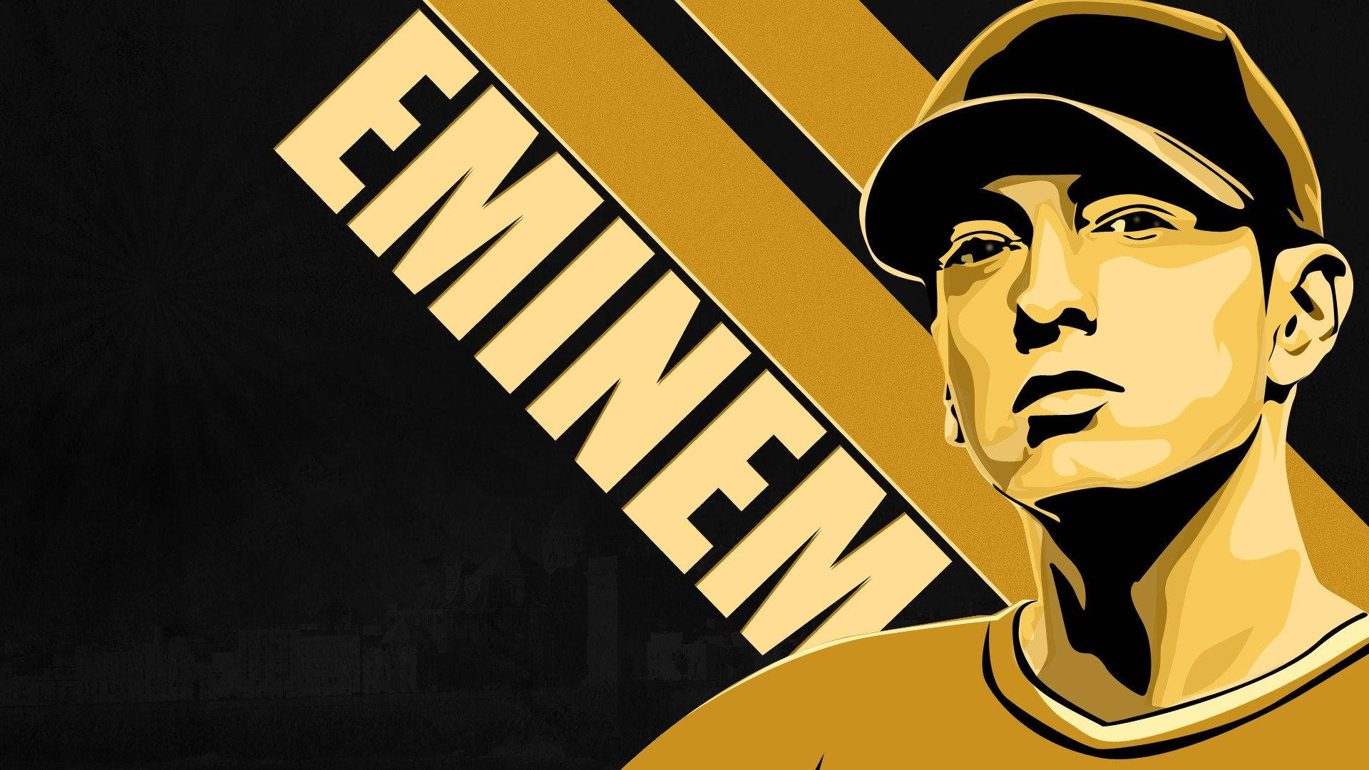 Eminem Yellow Vector Art Wallpaper