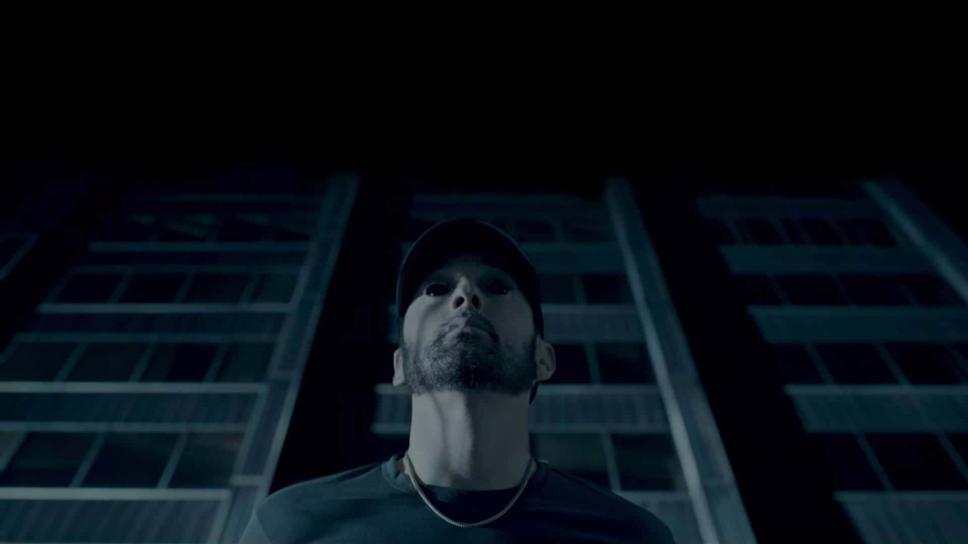 Eminemche Si Esibisce Dal Vivo Sul Palco